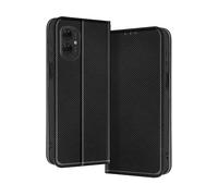 AVIZAR SMART PREMIUM CUSTODIA A LIBRO per Motorola Moto G55, Nero