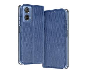 AVIZAR SMART VISION CUSTODIA A LIBRO per Motorola Moto G24 Power, Blu notte