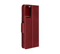 AVIZAR Soft luxury CUSTODIA A LIBRO per Motorola Moto G34, Bordeaux