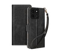 AVIZAR STRAP CUSTODIA A LIBRO per Honor 200 Smart, Nero