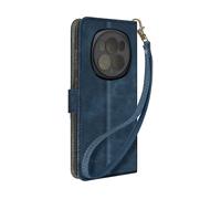 AVIZAR STRAP CUSTODIA A LIBRO per Honor Magic 6 Pro, Blu notte