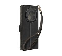 AVIZAR STRAP CUSTODIA A LIBRO per Honor Magic 6 Pro, Nero