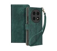 AVIZAR STRAP WALLET LINE CUSTODIA A LIBRO per Huawei Nova 12i, Verde scuro