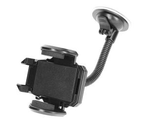 Avizar Supporto auto per smartphone braccio flessibile attacco parabrezza, Nero