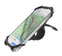 Avizar Supporto bici e moto per smartphone fissaggio manubrio regolabile, Nero