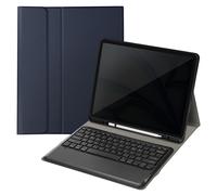 Avizar, Tastiera QWERTY Bluetooth iPad Pro 12.9 Air 13 Custodia, Blu notte