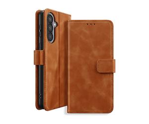 AVIZAR Tender book CUSTODIA A LIBRO per Samsung Galaxy A57, Marrone