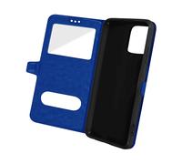 Custodia iPhone 13 çini Doppia Finestra Supporto Video Blu