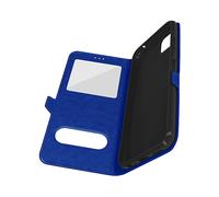 Custodia Galaxy A22 5G con Doppia Finestra Supporto Blu