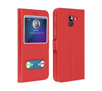 AVIZAR Towind CUSTODIA per Samsung Galaxy J6, Rosso