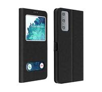 Custodia Samsung Galaxy S20 FE Doppia Finestra Cover Silicone nero