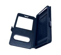 Custodia Stand Doppia Finestra Universale Taglia 3XL - Blu Notte