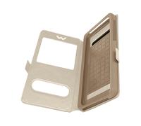 Avizar Custodia Stand Doppia Finestra Universale Taglia 3XL Oro