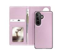 AVIZAR Twincase Portafoglio CUSTODIA A LIBRO per Samsung Galaxy S26 Plus, Rosa champagne