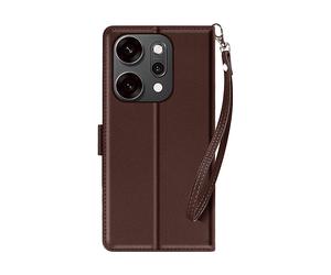 AVIZAR Urban Portafoglio CUSTODIA A LIBRO per Oppo Reno 14 / 14 F / 14 FS, Marrone