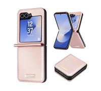 Avizar, Cover per Galaxy Z Flip6 retro in pelle vegan interno rigido