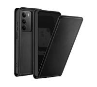 AVIZAR Vertical flex Portafoglio CUSTODIA A LIBRO per Realme 14x, Nero