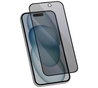 Avizar, Vetro temperato antispia per iPhone 16 durezza 9H antimacchie, Nero