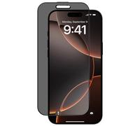 Avizar, Vetro temperato antispia per iPhone 16 Pro Max durezza 9H, Nero