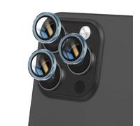 Avizar Vetro temperato fotocamera per iPhone 16 Pro durezza 9H antigraffi, Blu