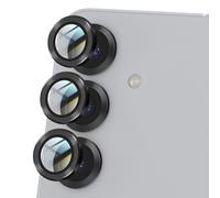 Avizar Vetro temperato per fotocamera Samsung Galaxy S25 resistente ai graffi, Nero