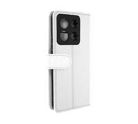 AVIZAR VINTAGE CUSTODIA A LIBRO per Xiaomi Redmi Note 13 Pro, Bianco