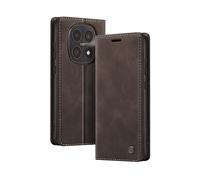 AVIZAR Vintage CUSTODIA A LIBRO per Xiaomi Redmi Note 15 4G / 5G, Marrone chiaro
