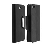 Avizar Custodia Portafoglio Stile Vintage per iPhone 5/5S/SE 2016 - Nera