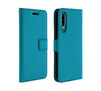 Custodia a libro Huawei P30 Portacarte Funzione supporto - Blu
