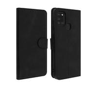 AVIZAR VINTAGE CUSTODIA per Samsung Galaxy A21s, Nero