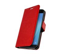 Avizar Custodia Portafoglio per Samsung Galaxy J3 2017 Stile Vintage Rossa