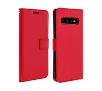 AVIZAR VINTAGE CUSTODIA per Samsung Galaxy S10 Plus, Rosso