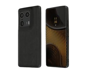 AVIZAR VINTAGECRAFT COVER per Motorola Edge 50 Ultra, Nero