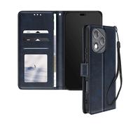 AVIZAR WALLET-CASE CUSTODIA A LIBRO per Honor 400 Lite, Blu notte