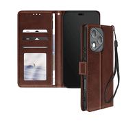 AVIZAR WALLET-CASE CUSTODIA A LIBRO per Honor 400 Lite, Marrone