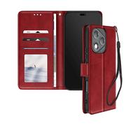 AVIZAR WALLET-CASE CUSTODIA A LIBRO per Honor 400 Lite, Rosso