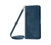 AVIZAR WALLET CUSTODIA A LIBRO per Realme 14T, Blu notte