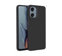 AVIZAR Weiches silikon COVER per Motorola Moto E15, Nero