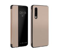 AVIZAR Window view CUSTODIA per Huawei P30, Dorato