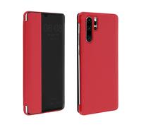 AVIZAR Window view CUSTODIA per Huawei P30 Pro, Rosso