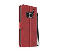 AVIZAR WRISTSAFE CUSTODIA A LIBRO per Nothing Phone 2a Plus, Rosso