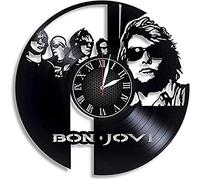 AVJERA Bon Jovi Vinyl Record Orologio da Parete retrò Compleanno Capodanno Natale Regalo di Compleanno personalità Creative Home Design
