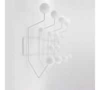 avjera Pratico guardaroba, classico Hang It All Guardaroba, Mid-Century Pop Wood Ball in metallo, guardaroba minimalistico, sfere di legno di noce, montaggio moderno a parete, 2