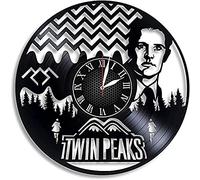 AVJERA Twin Peaks Design Disco in Vinile Orologio da Parete retrò Compleanno Capodanno Natale Regalo di Compleanno personalità Design Creativo per la casa
