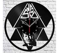 AVJERA Vasco Rossi Musica Disco in Vinile Retro Orologio da Parete Compleanno Capodanno Natale Regalo di Compleanno personalità Creativa Decorazione da Parete per la casa