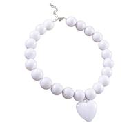 AVKGCZ Collana con ciondolo a forma di cuore alla moda, ornamento per la donna moderna alla ricerca di eleganza e stili accessori per feste, Misura unica, come descritto, come descritto