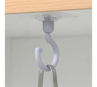 AVkgwrtb ABS + AS + Gancio adesivo senza traccia | Multicolor 7x7x8,5 cm 1/3/10 pezzi for appendere il bagno, la cucina di casa(Gray,10pcs)