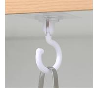 AVkgwrtb ABS + AS + Gancio adesivo senza traccia | Multicolor 7x7x8,5 cm 1/3/10 pezzi for appendere il bagno, la cucina di casa(White,1pc)