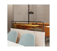 AVkgwrtb Divisorio for Ambienti con Struttura in Metallo e Vetro Traslucido | Multicolor 100x25 cm Ristorante Tea House Cafe Hotel Ufficio: Space Division(Black)