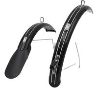 AVkgwrtb parafanghi for Montagna, Set di parafanghi Solid Bike | Biciclette Nero Argento: Parti di fango d'acqua